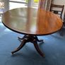 Bright Mahogany dining table with six chairs Image 2
