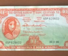 Irish 10 shilling note