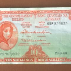 Irish 10 shilling note