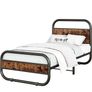 3ft Single Bed Frame with Headboard,Oval-Shaped Image 9