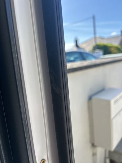 front door frame &  glass panel