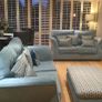 3 seater sofa and footstool Image 3
