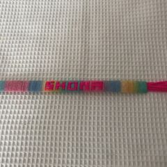 Colourful Bracelet with the name Shona on it