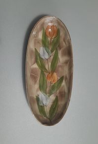 DISH - Jersey Pottery - Tulip Design- c.70/80s