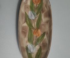 DISH - Jersey Pottery - Tulip Design- c.70/80s