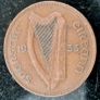 1933 Ireland 1d Penny coin Image 2
