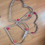 Rustic Heart-shaped mesh display frames Image 3