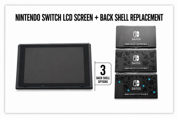 Nintendo Switch LCD Replacement With New Back Shell
