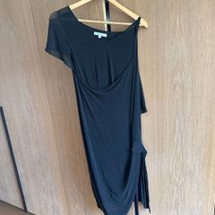 Vanessa Bruno drapy black dress size 1 (UK 10)