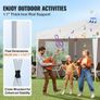 Pop Up Canopy, 5.9 x 2.96 m Instant Canopy Portable Gazebo with 3 Sidewalls & 2 Ventilated Windows, Height Adjustable Pop-Up Outdoor Shelter Tent for Events, Patio, Backyard, Party, Parking Image 4