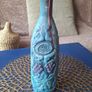 Hand Painted 3D Grape Bottle Decor Image 2