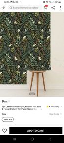 wallpaper sticker floral woodland