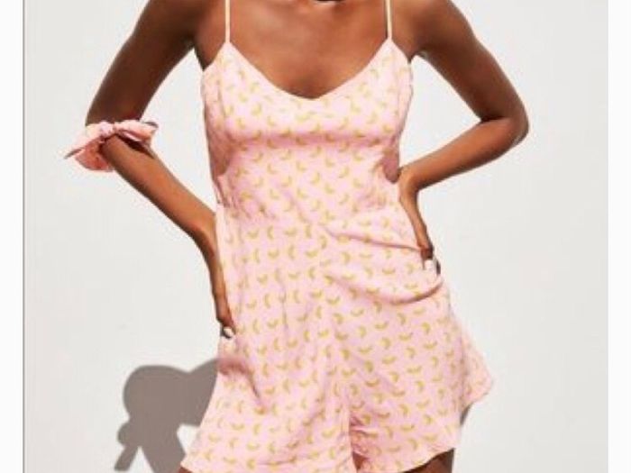 Zara banana print romper