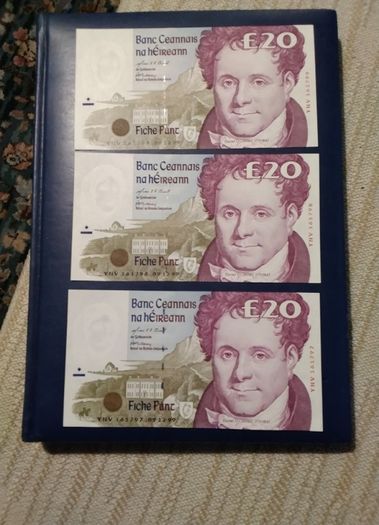 Three  Eire Banknotes  Daniel  O Connell