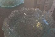 Large glass dishes x 2