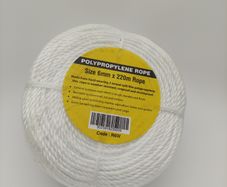 General purpose poly rope - 6mm / 220m - White
