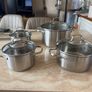 Stainless steel 4 piece pot set/cookware Image 2
