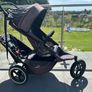 Phil & Teds Sport double buggy with carrycot Image 2