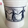 Dutch Opaque White Glass Jars x 2 Image 7