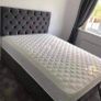 Crushed & plush velvet Divan Bed and mattress Image 5