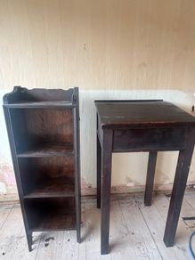 1960 Vintage Book case and Table