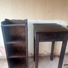 1960 Vintage Book case and Table