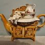 Rare Collectible Royal Albert 'Old Country Roses' Large Washstand Teapot  by Cardew Design Image 2
