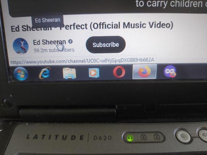 Vintage DELL Lastitude, Model D620, Intel CPU T2400, 1.83GHz, 2.5GB Ram, Windows 7 Professional, 32bit, Opera, Firefox and Chrome, in excellent condition