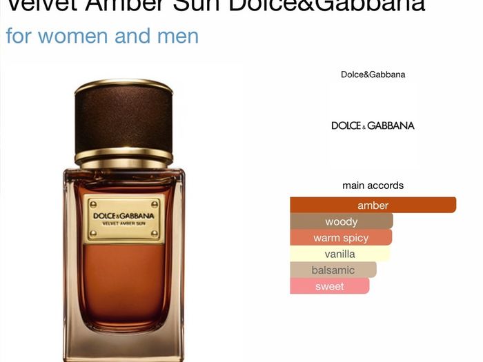 Dolce and Gabbana Velvet Amber Sun