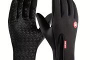Thermal Cycling Gloves Waterproof Touchscreen Black