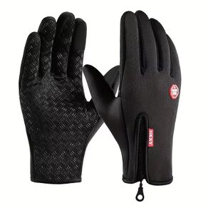Thermal Cycling Gloves Waterproof Touchscreen Black