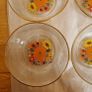 VIntage 1980s Floral Glass Bowl Set  7 Pieces Image 4