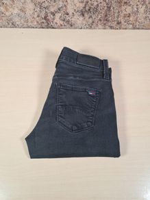 TOMMY HILFIGER NORA mid rise skinny jeans black stretchy Size W 25 L 32 womens girls