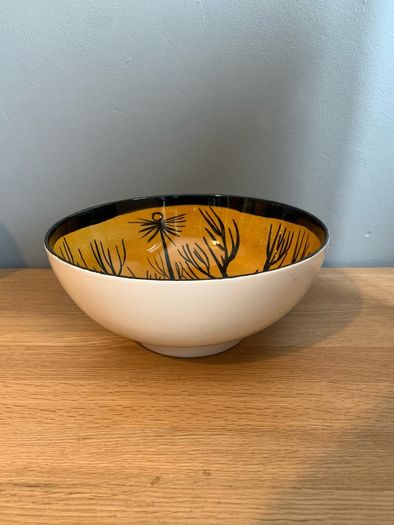 John ffrench Arklow Studio Pottery 1963 large bowl dish Jff