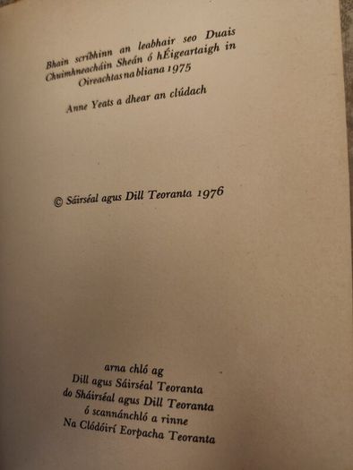 Lig Sinn I Gather. By  Breandan O' Heithir. Signed 1976  Second  Edition In Very Good Condition.