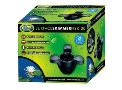Aqua Nova NSK-30 Floating Skimmer Surface Filter with Pump
