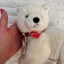 Pia Pia Club by Heinrich Bauer Germany white Bear Plush approx. 19 cm. Used Please see photos Image 4
