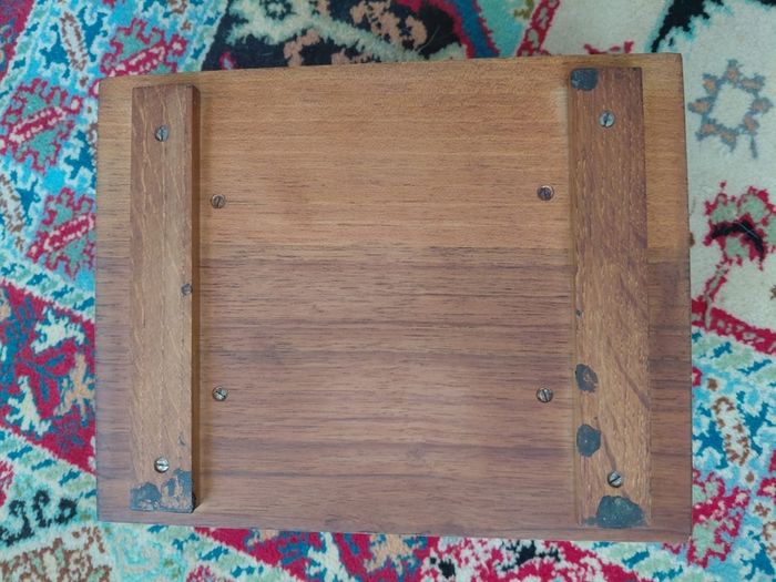 Antique French Art Deco wooden cigarette cigar box, 1920s