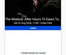 The Weeknd Pitch tckt Sat 22nd