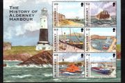 2012 Alderney The history of Alderney Harbour Commemorative Stamps Miniature Sheet Mint Never Hinged (MNH)