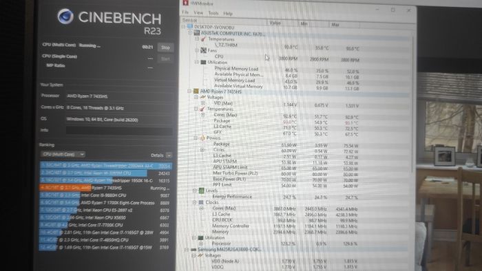 ASUS TUF Gaming A17 (RTX 4060, Ryzen 7) - Like New, Warranty