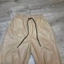 Beige Faux Leather Cargo pants, size S Image 4
