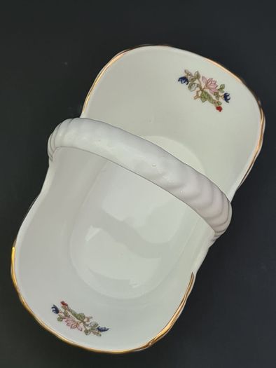 Vintage Royal Tara Fine Bone China Posy Basket,  Flower Basket,  Irish Pottery,  Galway Ireland,  Floral Design