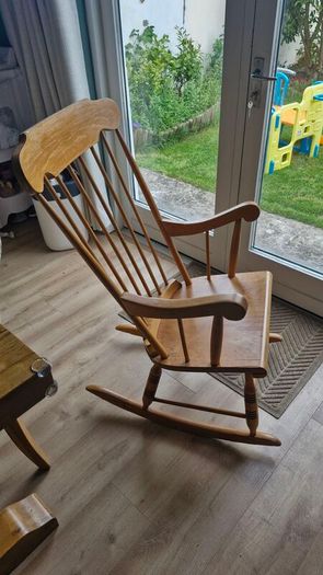 Wooden rocking chair