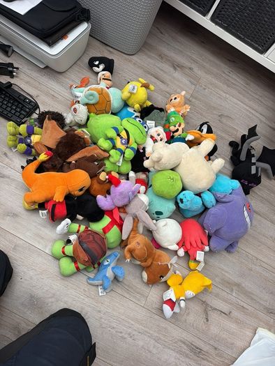 Large selection of teddies.