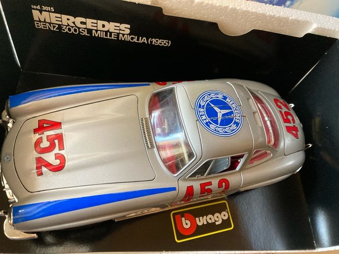 Mercedes 300 SL Mille Miglia 1/18 Burago New