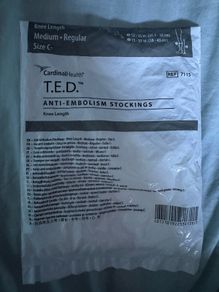 Ted anti embolism stockings socks
