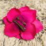 Bright Pink Flower Clip/ Brooch Versatile & Eye-Catching Image 2