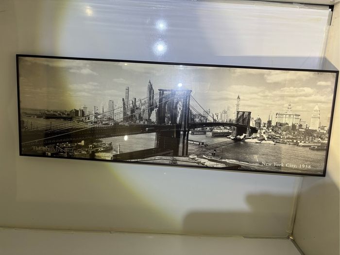 print The Brooklyn bridge framed print