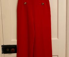 River Island red trousers